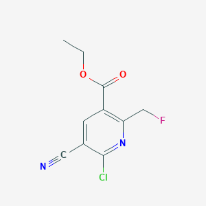 Ethyl 6-chloro-5-cyano-2-(fluoromethyl)nicotinate