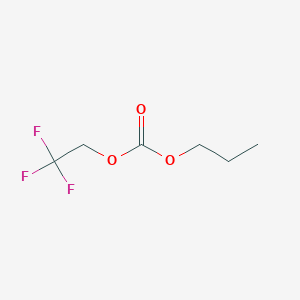 molecular formula C6H9F3O3 B11718685 Propyl 2,2,2-trifluoroethyl carbonate 