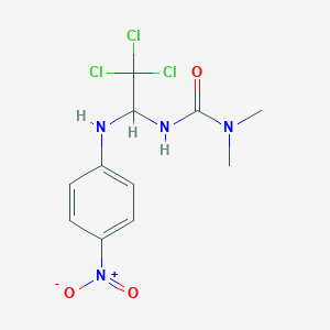 1,1-Dimethyl-3-(2,2,2-trichloro-1-(4-nitro-phenylamino)-ethyl)-urea