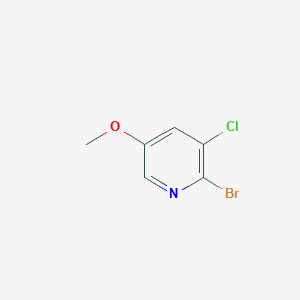 molecular formula C6H5BrClNO B11718722 2-Bromo-3-chloro-5-methoxypyridine 