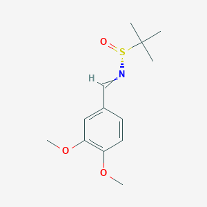 (R)-N-[(3,4-dimethoxyphenyl)methylidene]-2-methylpropane-2-sulfinamide