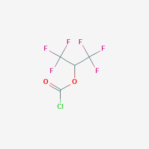 molecular formula C4HClF6O2 B11718750 Hexafluoropropan-2-yl chloroformate 