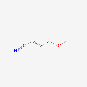 molecular formula C5H7NO B11718763 1-Methoxy-3-cyano-2-propene 