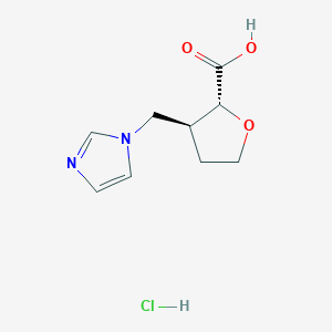 (2R,3S)-3-[(1H-imidazol-1-yl)methyl]oxolane-2-carboxylic acid hydrochloride