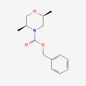 molecular formula C14H19NO3 B11718860 benzyl (2S,5S)-2,5-dimethylmorpholine-4-carboxylate 