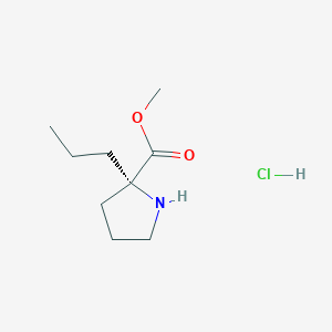 methyl (2S)-2-propylpyrrolidine-2-carboxylate hydrochloride