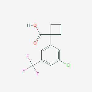 1-[3-Chloro-5-(trifluoromethyl)phenyl]cyclobutanecarboxylic Acid