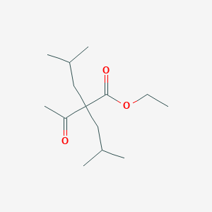 Ethyl 2-acetyl-4-methyl-2-(2-methylpropyl)pentanoate