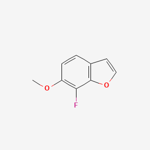 molecular formula C9H7FO2 B11718967 7-Fluoro-6-methoxybenzofuran 