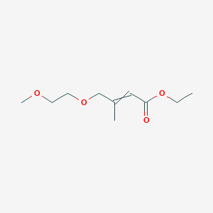 molecular formula C10H18O4 B11718982 ethyl 4-(2-methoxyethoxy)-3-methylbut-2-enoate 