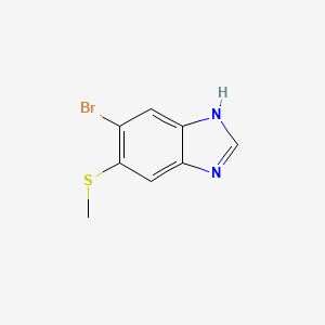 5-bromo-6-(methylsulfanyl)-1H-1,3-benzodiazole