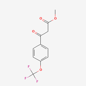 molecular formula C11H9F3O4 B11719032 Methyl 3-Oxo-3-[4-(trifluoromethoxy)phenyl]propionate 