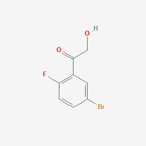 molecular formula C8H6BrFO2 B11719038 5'-Bromo-2'-fluoro-2-hydroxyacetophenone 