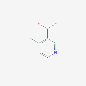 molecular formula C7H7F2N B11719070 3-(Difluoromethyl)-4-methylpyridine 