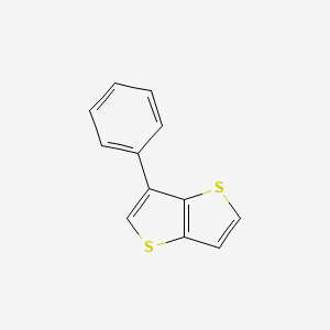 molecular formula C12H8S2 B11719092 3-Phenylthieno[3,2-b]thiophene 