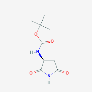 Tert-butyl N-[(3S)-2,5-dioxopyrrolidin-3-yl]carbamate