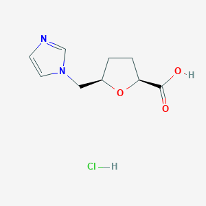 (2S,5R)-5-[(1H-imidazol-1-yl)methyl]oxolane-2-carboxylic acid hydrochloride