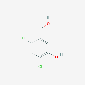 molecular formula C7H6Cl2O2 B11719188 2,4-Dichloro-5-(hydroxymethyl)phenol 