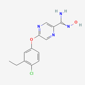 5-(4-chloro-3-ethylphenoxy)-N-hydroxypyrazine-2-carboximidamide