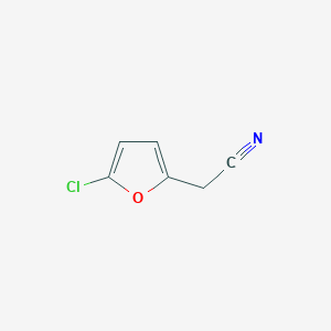 molecular formula C6H4ClNO B11719206 2-(5-Chloro-2-furyl)acetonitrile 