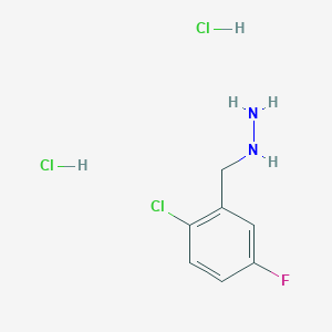 (2-Chloro-5-fluorobenzyl)hydrazine dihydrochloride