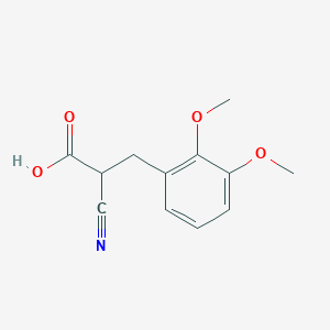 molecular formula C12H13NO4 B11719230 2-Cyano-3-(2,3-dimethoxyphenyl)propionic Acid 