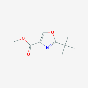 molecular formula C9H13NO3 B11719243 Methyl 2-(tert-butyl)oxazole-4-carboxylate 