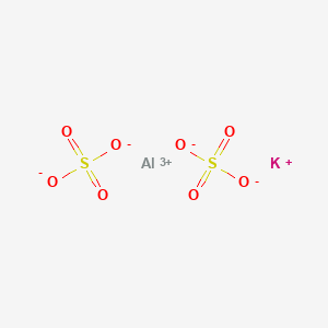 molecular formula K2SO4·Al2(SO4)3 B1171926 Aluminum potassium sulfate CAS No. 15007-61-1