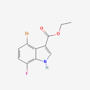 Ethyl 4-bromo-7-fluoro-1H-indole-3-carboxylate