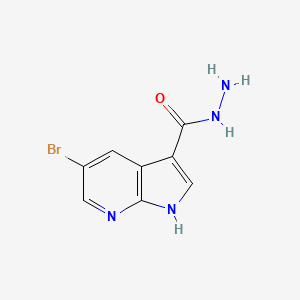 5-bromo-1H-pyrrolo[2,3-b]pyridine-3-carbohydrazide