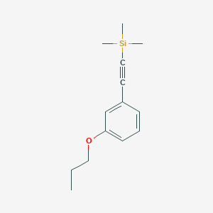 Trimethyl[2-(3-propoxyphenyl)ethynyl]silane