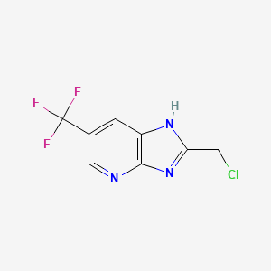 2-(chloromethyl)-6-(trifluoromethyl)-3H-imidazo[4,5-b]pyridine