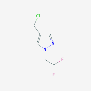 4-(chloromethyl)-1-(2,2-difluoroethyl)-1H-pyrazole