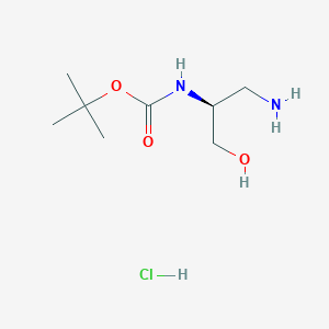 tert-butyl N-[(2S)-1-amino-3-hydroxypropan-2-yl]carbamate hydrochloride