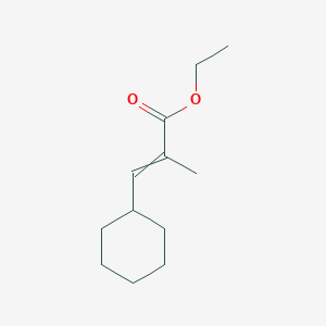 molecular formula C12H20O2 B11719545 ethyl 3-cyclohexyl-2-methylprop-2-enoate 