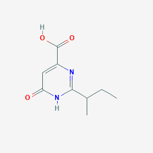 2-(Butan-2-yl)-6-oxo-1,6-dihydropyrimidine-4-carboxylic acid