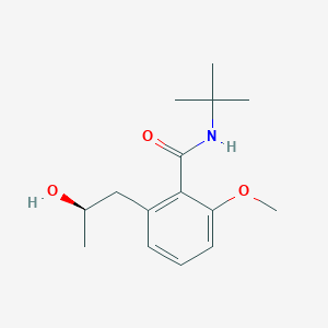 Benzamide, N-(1,1-dimethylethyl)-2-[(2R)-2-hydroxypropyl]-6-methoxy-