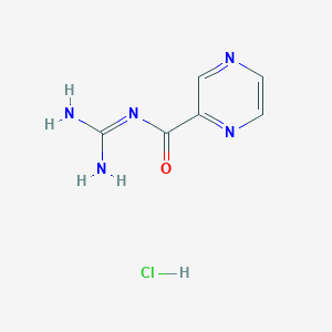 N-(diaminomethylidene)pyrazine-2-carboxamide hydrochloride