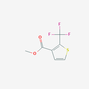 molecular formula C7H5F3O2S B11719733 Methyl 2-(trifluoromethyl)thiophene-3-carboxylate 