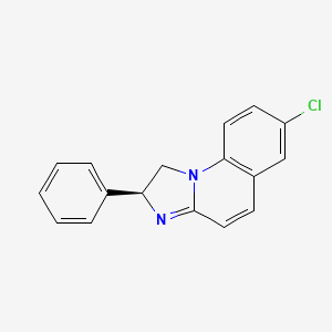 molecular formula C17H13ClN2 B11719768 (2S)-7-chloro-2-phenyl-1,2-dihydroimidazo[1,2-a]quinoline 