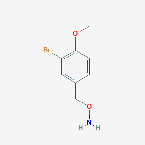 molecular formula C8H10BrNO2 B11719773 O-[(3-bromo-4-methoxyphenyl)methyl]hydroxylamine 