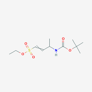 Ethyl 3-[(2-methylpropan-2-yl)oxycarbonylamino]but-1-ene-1-sulfonate