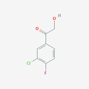 molecular formula C8H6ClFO2 B11719849 3'-Chloro-4'-fluoro-2-hydroxyacetophenone 