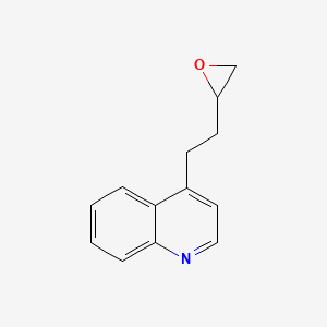 molecular formula C13H13NO B11719850 4-[2-(Oxiran-2-YL)ethyl]quinoline 