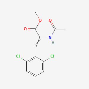 molecular formula C12H11Cl2NO3 B11719887 Methyl 3-(2,6-dichlorophenyl)-2-acetamidoprop-2-enoate 