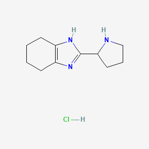 2-(pyrrolidin-2-yl)-4,5,6,7-tetrahydro-1H-benzo[d]imidazole hydrochloride