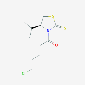 2-Thiazolidinethione, 3-(5-chloro-1-oxopentyl)-4-(1-methylethyl)-, (S)-