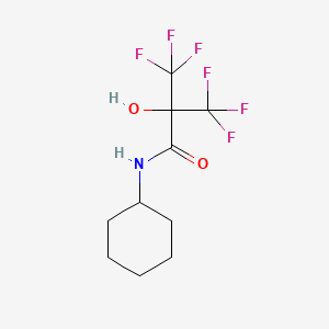 N-Cyclohexyl-3,3,3-trifluoro-2-hydroxy-2-(trifluoromethyl)propanamide