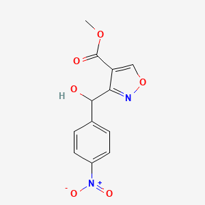 Methyl 3-[Hydroxy(4-nitrophenyl)methyl]isoxazole-4-carboxylate