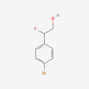 molecular formula C8H8BrFO B11719988 2-(4-Bromophenyl)-2-fluoroethanol 